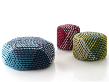 TRAMAE - Polyester garden pouf by B&B Italia Outdoor - view 2